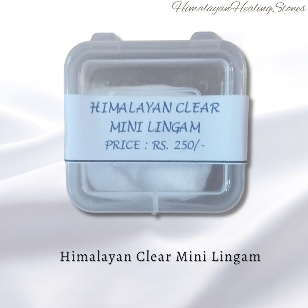 Himalayan Clear Mini Lingam